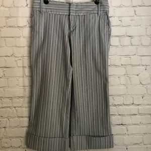 Old Navy striped cuffed capris